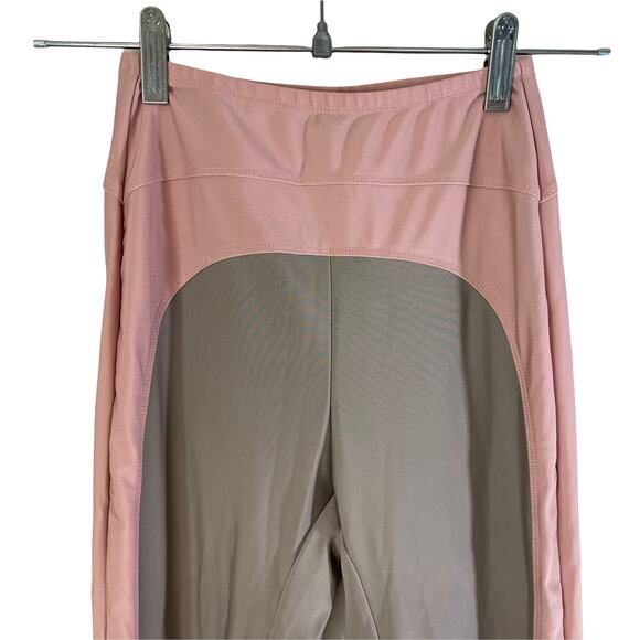 Out From Under Urban Outfitters Stirrup Leggings Colorblock Pink Gray Size Small - Picture 5 of 11